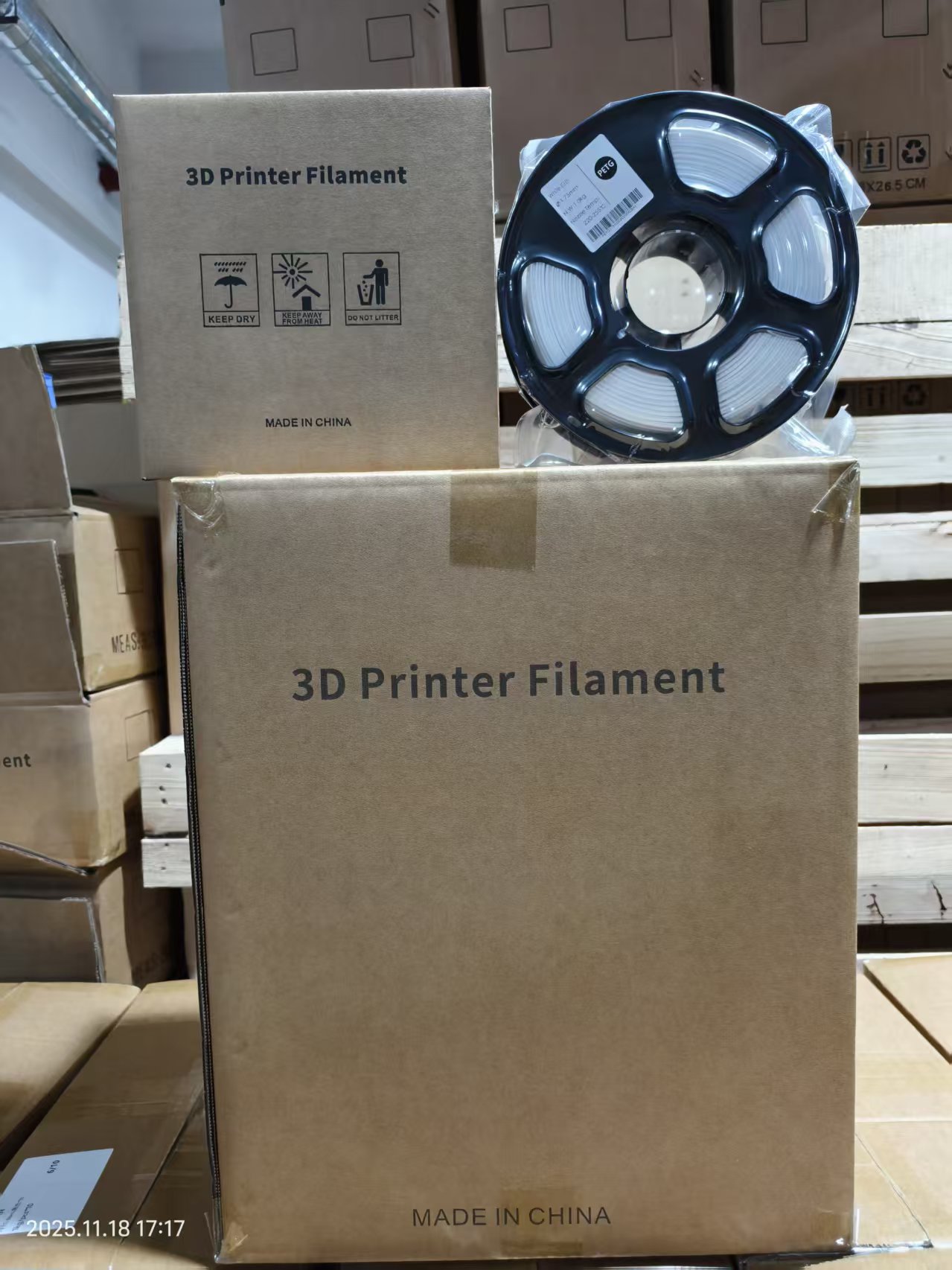 Wholesale cartons in warehouse